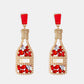 Wine Shape Zinc Alloy Acrylic Dangle Earrings
