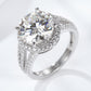 Women's 5 Carat  Moissanite Split Shank Ring