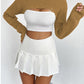 Full Size Distressed Long Sleeve Cropped Sweater