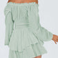 Alora Annie Off Shoulder Smocked Waist Romper
