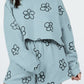 HANNAH MEA Floral Dropped Shoulder Sweatshirt and Shorts Set
