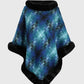 Kenya One Size Faux Fur Trim Poncho
