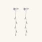1.38 Carat Moissanite 925 Sterling Silver Leaf Earrings