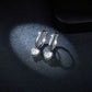 1 Carat Moissanite 925 Sterling Silver Heart Earrings 💜