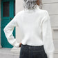 Turtleneck Dropped Shoulder Sweater
