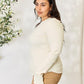 Culture Code Full Size Ribbed Round Neck Long Sleeve Top