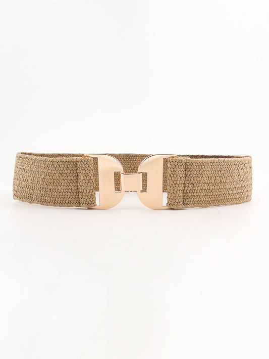 Women's Alloy Buckle Elastic Belt