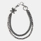 Treasure Point Shape Double Layer Alloy Belt
