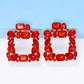 Geometrical Shape Zinc Alloy Dangle Earrings
