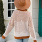 Striped Round Neck Dropped Shoulder Sweater