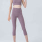 Full Size Wide Waistband Cropped Sports Leggings