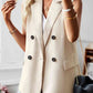 Double-Breasted Sleeveless Blazer