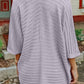 Striped Open Front Knit Cardigan