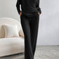 NotSoBasic Ribbed V-Neck Top and Pants Lounge Set