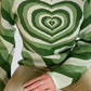 Heart Mock Neck Long Sleeve Sweater