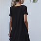 SOChic Round Neck Short Sleeve Mini Dress