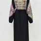 Cap, Drawstring Printed Long Sleeve Dress and Pants Swim Set