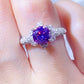 Women's 1 Carat Moissanite 925 Sterling Silver Ring
