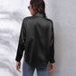 Collared Neck Buttoned Long Sleeve Shirt