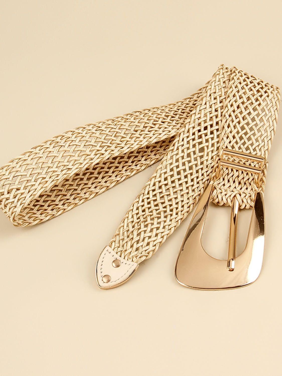 Jessica Anne Beauty Irregular Buckle Braid Belt