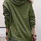 LOVE Drawstring Dropped Shoulder Hoodie
