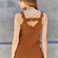Basic Bae Full Size Lace Detail V-Neck Cutout Cami
