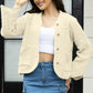 Button Up Long Sleeve Cardigan with Pockets