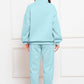 Comfy n' Cozy Half Zip Long Sleeve Sweatshirt and Pants Set