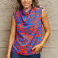 AMIEE LEAH Printed Round Neck Tank Top