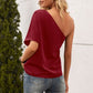 Single Shoulder Half Sleeve T-Shirt