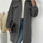 Adrien Planet Collared Neck Drop Shoulder Coat