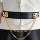 BeyondBeautiful Elastic Belt with Chain