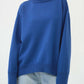 Turtle Neck Dropped Shoulder Sweater
