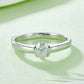 Moissanite 925 Sterling Silver Solitaire Ring