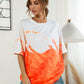 Women's Tie-Dye Round Neck Tee Shirt