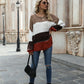 Color Block Round Neck Sweater