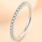 Women's Curious Time 925 Sterling Silver Moissanite Ring