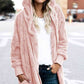 Teddy Hooded Jacket with Pockets