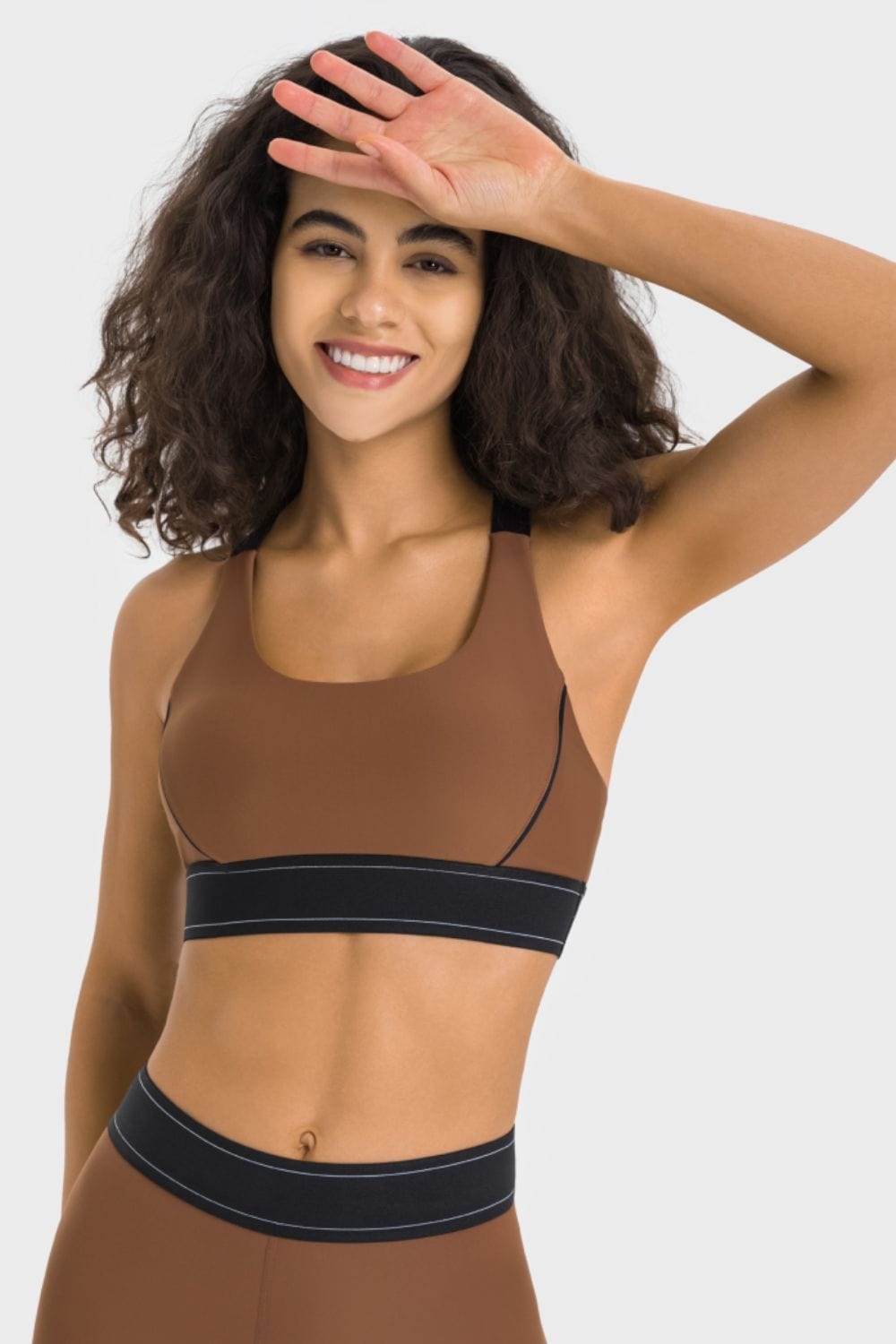 LB&M Style Contrast Sports Bra