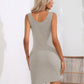 Scoop Neck Sleeveless Bodycon Dress