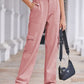 Straight Denim Cargo Pants