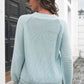 KnittedEmporium Round Neck Rib-Knit Sweater