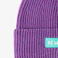 BeanieHatz NEW YORK Patch Rib-Knit Cuffed Beanie