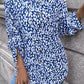 Leopard Roll-Tap Sleeve Shirt