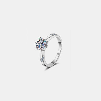 1 Carat Moissanite 925 Sterling Silver Ring 💜