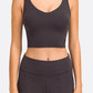 Deep V-Neck Crop Sports Bra in Assorted Colors