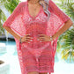 Slit Openwork V-Neck Cover Up