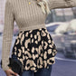 Women's Isla Leopard Peplum Round Neck Blouse