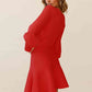 Round Neck Lantern Sleeve Sweater Dress