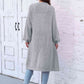Open Front Longline Cardigan with Pockets